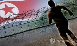 Một người Triều Tiên vượt biên sang Hàn Quốc 