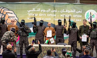 Các con tin Israel được Hamas trao trả cuối tuần qua. (Ảnh: AP)