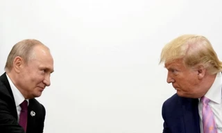 Ông Trump trong cuộc gặp Tổng thống Putin tại Osaka, Nhật Bản, năm 2019. (Ảnh: Reuters)