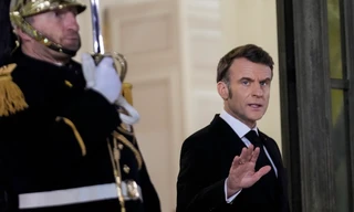Tổng thống Pháp Emmanuel Macron. (Ảnh: AP)