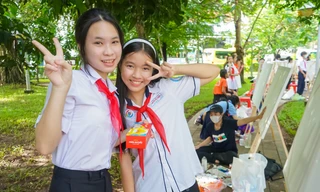 Thiếu nhi các tỉnh thành hội tụ về TPHCM thi vẽ tranh 