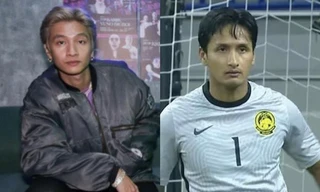 Dân mạng 'tròn mắt' vì thủ môn Malaysia giống y đúc ca sĩ hot của Rap Việt
