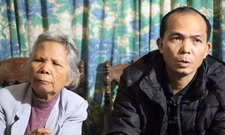 Bà Đặng Thị Nga và con trai Trịnh Huy Dương.