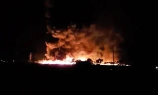 Hiện trường vụ cháy.