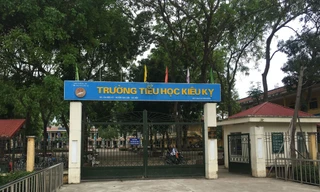 Trường tiểu học Kiêu Kỵ. Ảnh: Thanh Hà