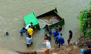 Hiện trường vụ tai nạn thương tâm. Ảnh: Facebook