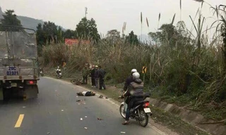 Hiện trường vụ tai nạn.