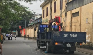 Hiện trường vụ tai nạn.