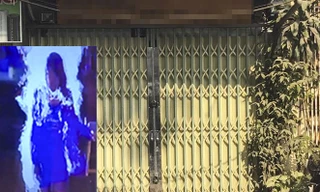 Cửa hàng may nơi xảy ra sự việc và hình ảnh camera ghi lại.