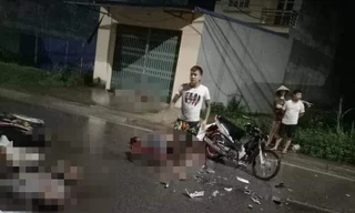 Hiện trường vụ tai nạn.