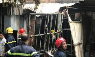 Hiện trường vụ cháy.