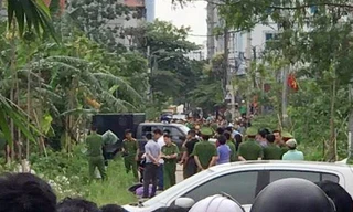 Dân vây, xem thực nghiệm hiện trường vụ nam sinh bị giết, phi tang xác