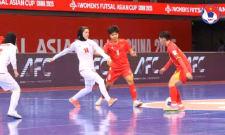 Futsal nữ Việt Nam giành ngôi nhất bảng sau trận hòa Iran, sẵn sàng cho tứ kết châu Á