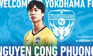 Hình ảnh Công Phượng trên trang web của Yokohama