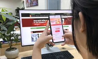 Sàn thương mại điện tử 1688 của Trung Quốc ra bản tiếng Việt và ồ ạt quảng cáo bán hàng vào Việt Nam Ảnh: Ngọc Linh 