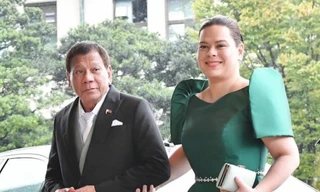 Tổng thống Philippines Rodrigo Duterte và con gái Sara Duterte Carpio Ảnh: Getty 