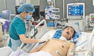 Suốt 15 năm công tác tại Bệnh viện Chợ Rẫy, năm nào BS Lê Nguyên Hải Yến cũng tham gia trực Tết ảnh: Vân Sơn 