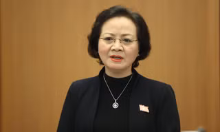 Bộ trưởng Nội vụ Phạm Thị Thanh Trà. Ảnh: Như Ý 