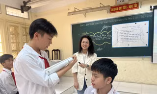 Học sinh cần được tư vấn, định hướng nghề nghiệp sâu hơn từ bậc THCS ảnh: Hà Linh 