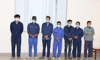 Một số bị cáo trong vụ án Ảnh: CA