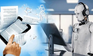 Minh họa công nghệ AI làm báo Ảnh: P.V