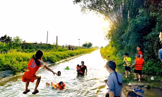 Những ngày hè nóng bức, khu vực sông suối, ao hồ là điểm đến ưa thích của trẻ em nhưng cũng tiềm ẩn nhiều nguy hiểm 