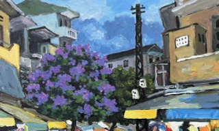 Sau cơn mưa chiều của họa sĩ Phạm Luận 