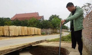 Giếng sâu 3 m, mực nước 1,5 m nhưng không bao giờ cạn