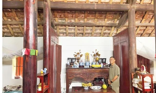 Ngôi nhà cổ nơi nhà báo Dương Xuân Nam sinh ra lớn lên Ảnh: Trần Nguyễn Anh