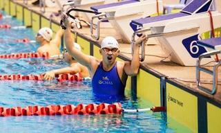 Nguyễn Trọng Dũng luôn bùng nổ trên đường đua xanh Ảnh: NVCC 