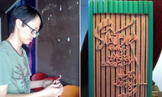 Chàng thạc sĩ toán đam mê khắc bút chì