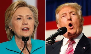Hillary Clinton và Donald Trump. Ảnh: AP.