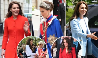 Ẩn ý những bộ váy được Công nương Kate diện trong lễ đăng cơ Vua Charles