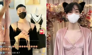Xu hướng mẫu nam mặc nội y phụ nữ livestream