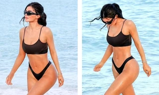 Vóc dáng đồng hồ cát của Kylie Jenner khi diện bikini
