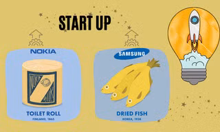 "Quá khứ" khởi nghiệp của các tập đoàn lớn: Nokia bán giấy vệ sinh, Samsung sản xuất cá khô?