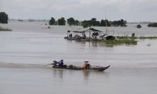 Mực nước ở lưu vực hạ lưu sông Mekong thấp kỷ lục