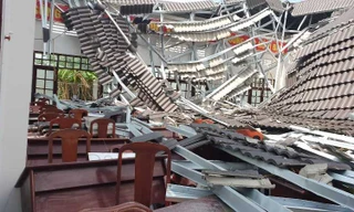 Công an vào cuộc vụ Hội trường ủy ban bất ngờ đổ sập