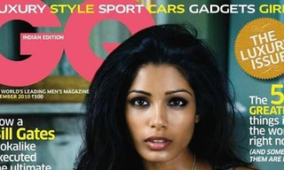 Freida Pinto 'phô diễn' trên tạp chí đàn ông