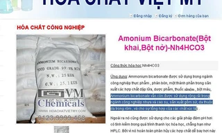 Bột khai bán tại các chợ ở Hà Nội có giống hệt bột khai công nghiệp được rao bán trên mạng