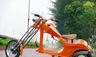 Vespa độ kiểu chopper tại Việt Nam