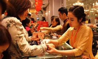 Giá vàng trong nước bật tăng kỷ lục. Ảnh minh hoạ