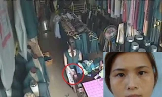 'Bắt quả tang' kẻ trộm trong cửa hàng may