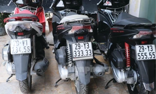 Ba chiếc Honda Airblade biển số đẹp rao bán nửa tỷ đồng