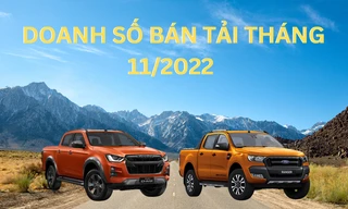 Doanh số xe bán tải tháng 11