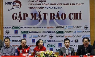 Khai mạc giải bóng bàn Hanoi Open 2013