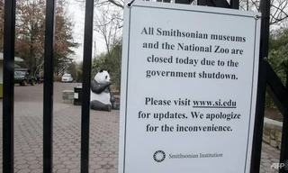 Vườn thú quốc gia ở Washington là một trong những nơi phải đóng cửa vì chính phủ liên bang đóng cửa một phần. (Ảnh: Reuters)