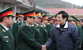 Chủ tịch nước thăm Đoàn Kinh tế quốc phòng 314 tại Hà Giang