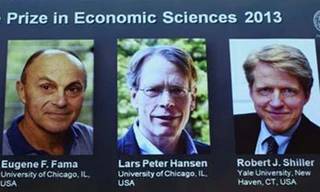 Ba người Mỹ giành giải Nobel Kinh tế 2013
