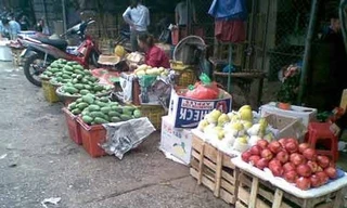 Rau quả thải loại thành hàng… quê